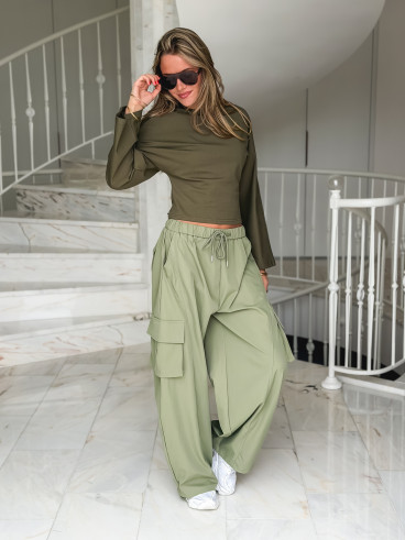 Blouse Aliona - Kaki Blouse Aliona - Kaki