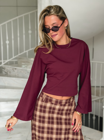 Blouse Aliona - Bordeaux Blouse Aliona - Bordeaux