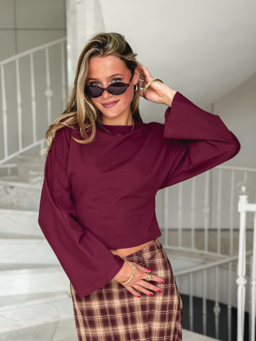 Blouse Aliona - Bordeaux Blouse Aliona - Bordeaux