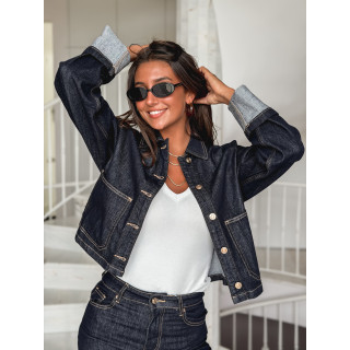 Veste en jeans Magdalena - Bleu foncé