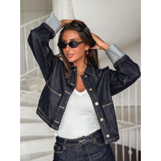 Veste en jeans Magdalena - Bleu foncé