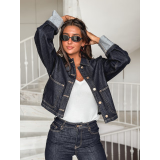 Veste en jeans Magdalena - Bleu foncé