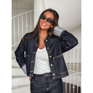 Veste en jeans Magdalena - Bleu foncé