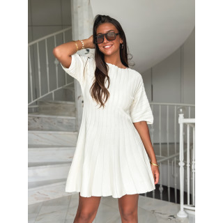 Robe courte Scarlett - Ecru