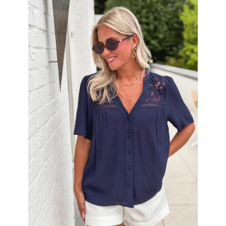 Blouse Monia - Bleu marine