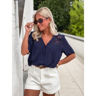 Blouse Monia - Bleu marine