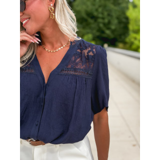 Blouse Monia - Bleu marine