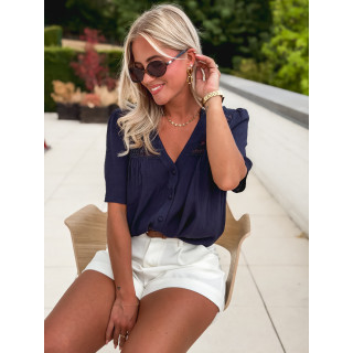 Blouse Monia - Bleu marine