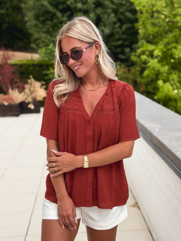 Blouse Monia - Terracotta
