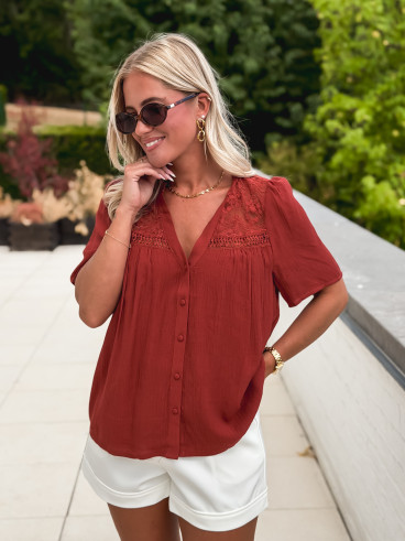 Blouse Monia - Terracotta