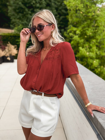Blouse Monia - Terracotta