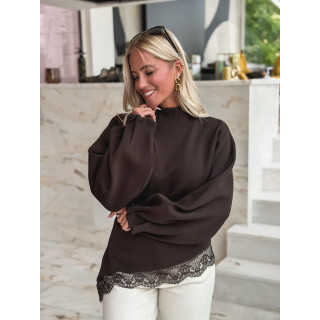 Pull Béryl - Chocolat