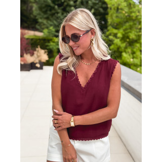 Blouse Clara - Bordeaux
