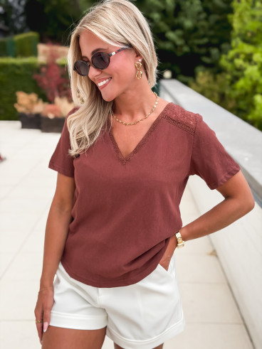 Blouse Auréliane - Chocolat