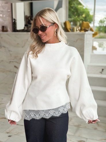 Pull Béryl - Blanc