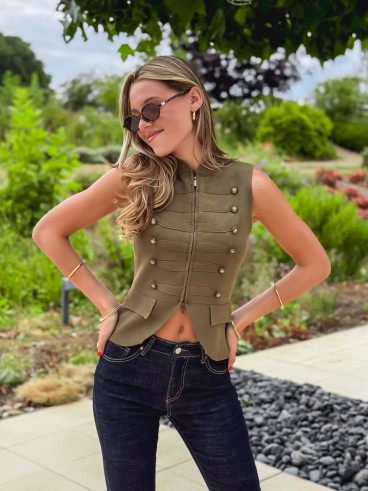 Blouse Fernanda - Kaki