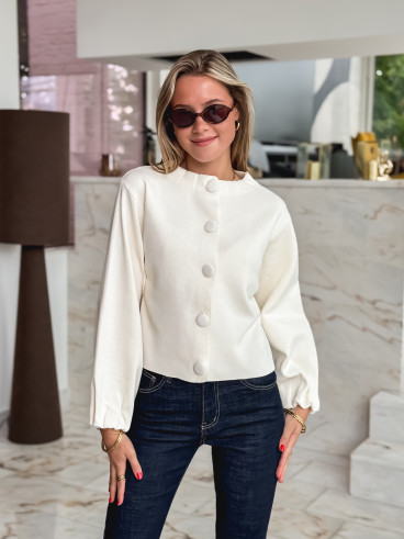 Gilet Alda - Blanc
