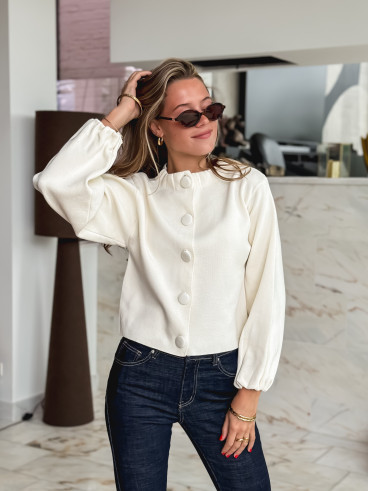 Gilet Alda - Blanc