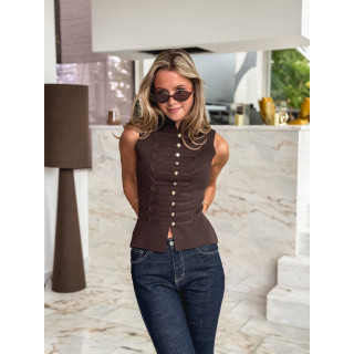Blouse Bettina - Chocolat