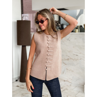 Gilet sans manches Kiana - Taupe