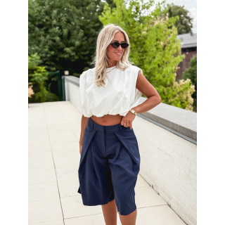 Crop top Lou - Blanc