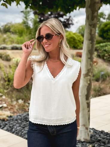 Blouse Clara - Blanc