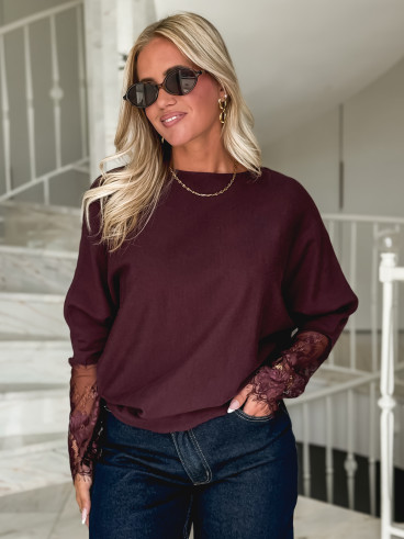 Pull Isidora - Bordeaux Pull Isidora - Bordeaux