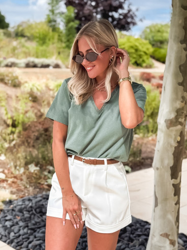 Blouse Auréliane - Kaki