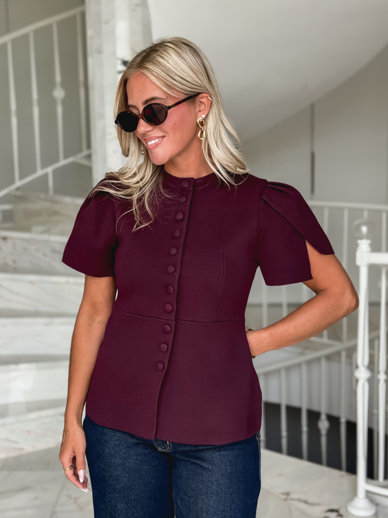 Blouse Lucine - Bordeaux