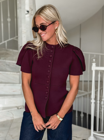 Blouse Lucine - Bordeaux