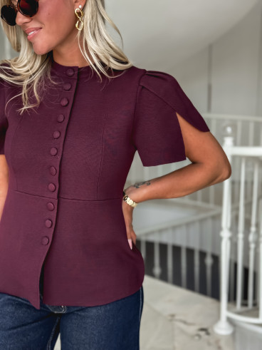 Blouse Lucine - Bordeaux