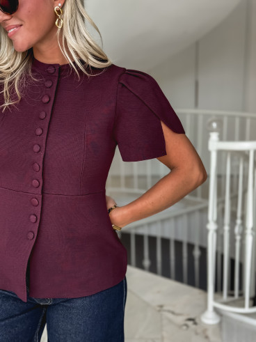 Blouse Lucine - Bordeaux