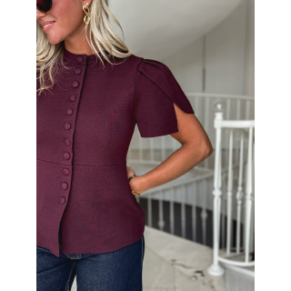 Blouse Lucine - Bordeaux
