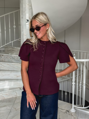 Blouse Lucine - Bordeaux