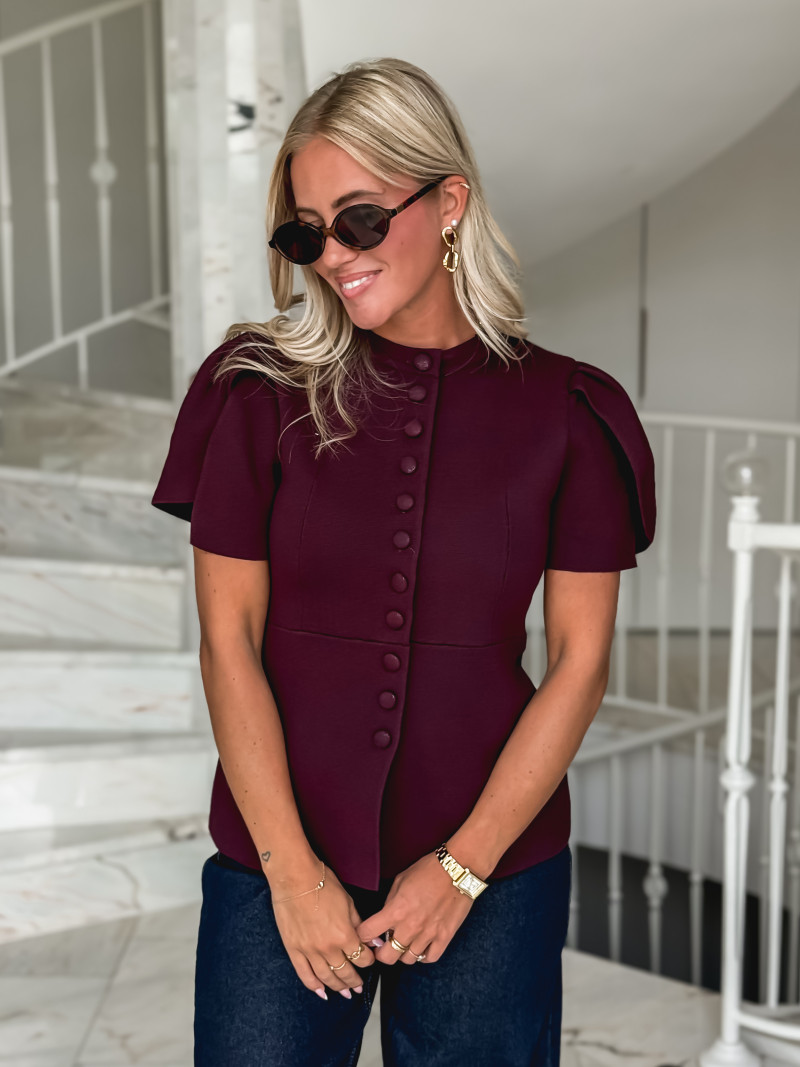 Blouse Lucine - Bordeaux