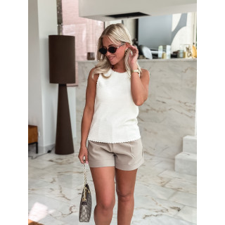 Blouse sans manches Larissa - Beige