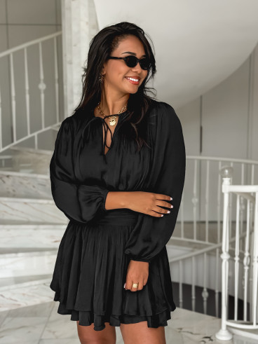 Robe courte Azora - Noir