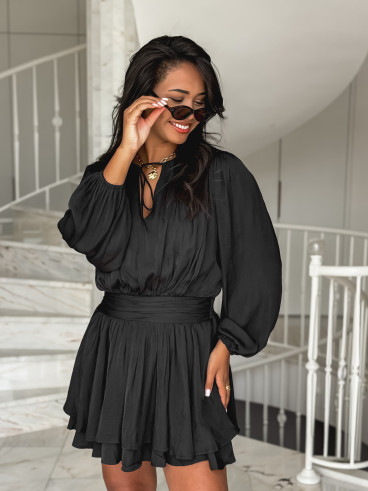 Robe courte Azora - Noir