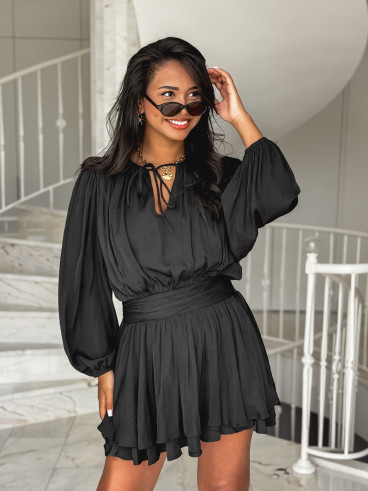Robe courte Azora - Noir