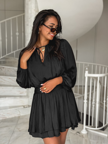 Robe courte Azora - Noir