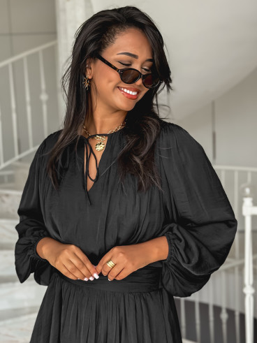 Robe courte Azora - Noir