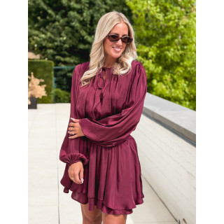 Robe courte Azora - Bordeaux