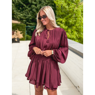 Robe courte Azora - Bordeaux