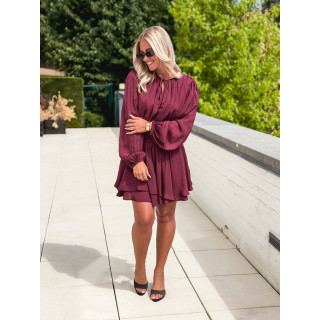 Robe courte Azora - Bordeaux