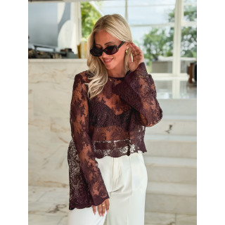 Blouse Lydia - Prune