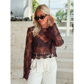 Blouse Lydia - Prune