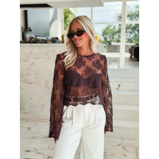 Blouse Lydia - Prune