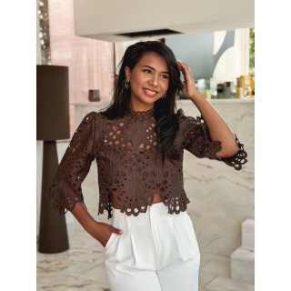 Blouse Loriel - Chocolat