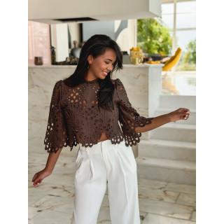 Blouse Loriel - Chocolat