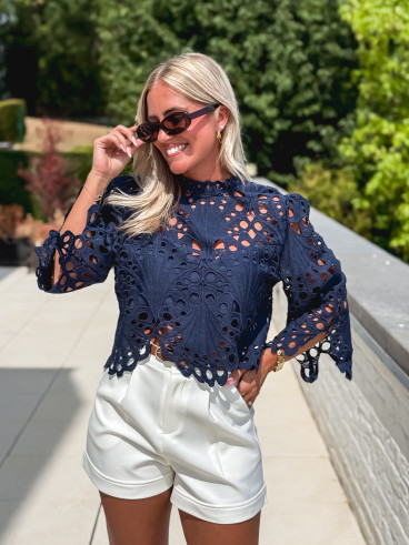 Blouse Loriel - Bleu marine